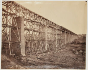 High Bridge Across the Appomattox near Farmville, 1865. No. 98 from Gardner’s Photographic Sketch Book of the War