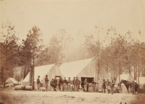 Commissary Department Headquarters Army of the Potomac, February 1864. No. 61 from Gardner’s Photographic Sketch Book of the War