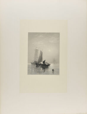 Marine with Sailboats and Lighthouse