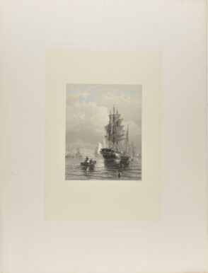 Harbor Scene with Sailing Vessels
