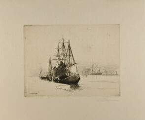 Large Vessel Anchored in the Grand Canal, Venice