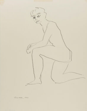 Nude Resting on One Knee