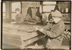 Boys Linking Bed Springs