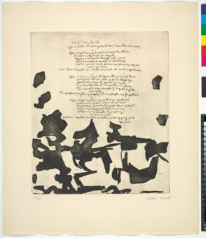 From the portfolio “21 Etchings and Poems”