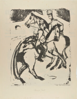 Two Artillerists on Horseback (Zwei Reitende Artilleristen)