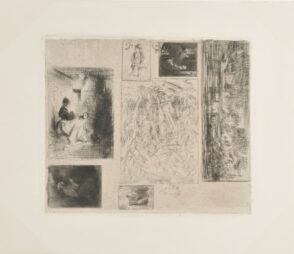 A Woman and Children; Rag Picker; Woman Selling Fried Food; Monk Praying; Landscape; Hurdy-Gurdy Player; Landscape