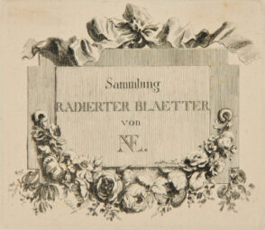 Title Plate from “Sammlung Radirter Blaetter von Nathe”