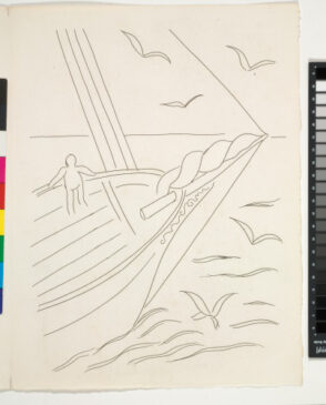 Summer Sadness (published state on page proof, recto); Sea Breeze (in fold)