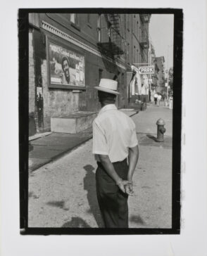 Man with Hat and Kool Advertisement, New York