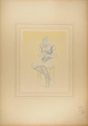 Bleu, chair et jaune dégradé