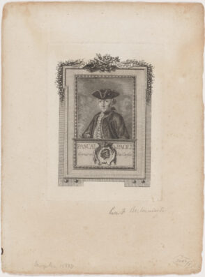Portrait of Pascal de Paoli, General of Corte
