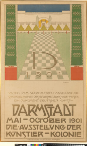 Poster for the First Exhibition of the Darmstadt Artists’ Colony