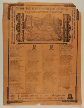 Yo soy Don Juan Tenorio, y sin quimeras hare platos de vuestras calaveras