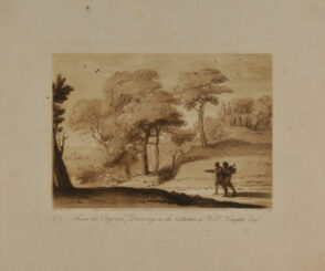 Landscape with Two Figures Walking at the Right