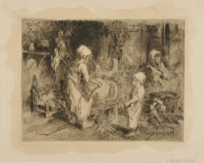 Interior of a Butcher Shop