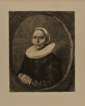 Portrait of a Woman with an Oval Frame