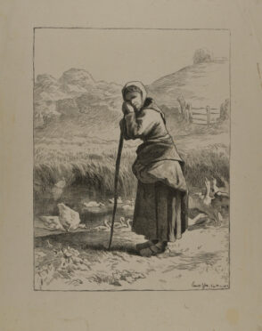 Shepherdess with Geese