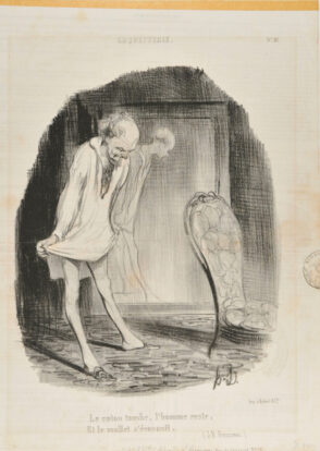 The cotton falls, the man remains, and the calf muscles disappear