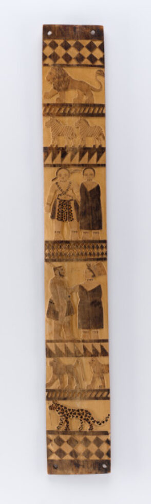 Storage-Rack Panels with Figures and Animals