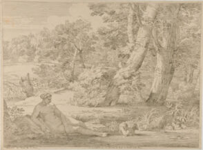Landscape with Cupid Bathing, Being Watched by Venus