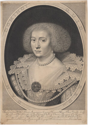 Portrait of Amalia van Solms, Princess of Orange