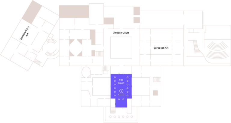 Fox Court Map at the Baltimore Museum of Art