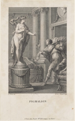 Pygmalion in Love with his Statue of Galatea