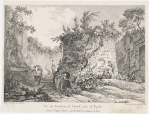 Vue du Tombleau de Virgile, près de Naples