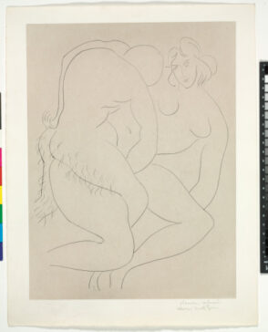 Nymph and Faun (refused etching)