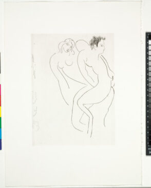 Nymph and Faun (refused etching)